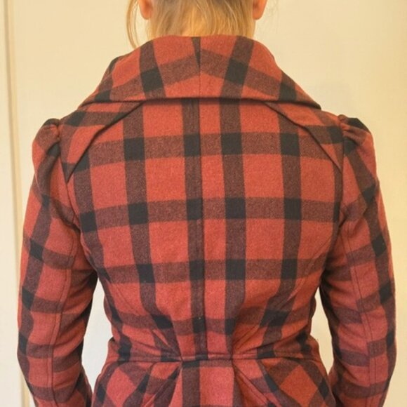 What Goes Around Comes Around for Anthropologie, Structured Plaid Jacket in M - Picture 5 of 16